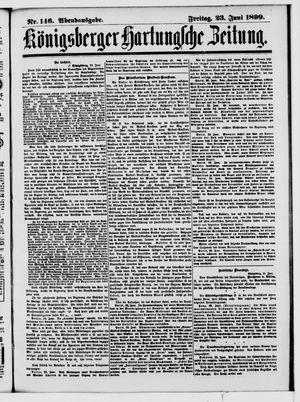 Königsberger Hartungsche Zeitung vom 23.06.1899