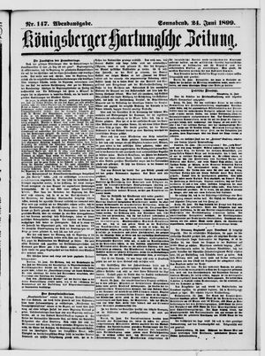 Königsberger Hartungsche Zeitung vom 24.06.1899