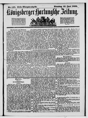 Königsberger Hartungsche Zeitung on Jun 27, 1899