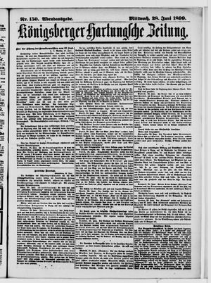 Königsberger Hartungsche Zeitung vom 28.06.1899