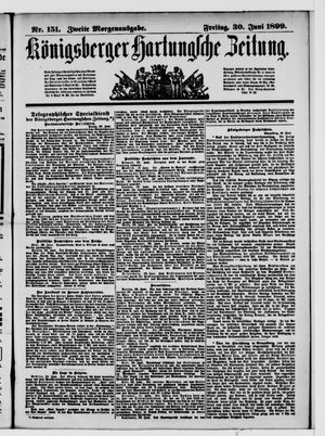 Königsberger Hartungsche Zeitung vom 30.06.1899