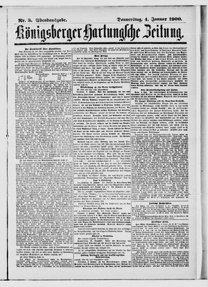 Königsberger Hartungsche Zeitung on Jan 4, 1900