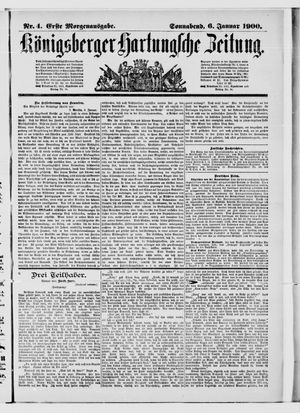 Königsberger Hartungsche Zeitung vom 06.01.1900