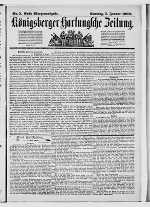 Königsberger Hartungsche Zeitung on Jan 7, 1900