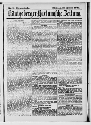 Königsberger Hartungsche Zeitung vom 10.01.1900