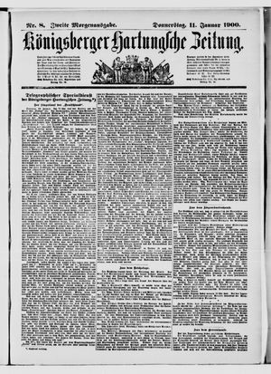 Königsberger Hartungsche Zeitung vom 11.01.1900