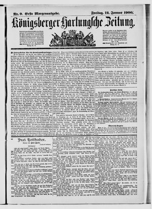 Königsberger Hartungsche Zeitung on Jan 12, 1900