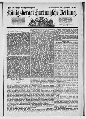Königsberger Hartungsche Zeitung vom 13.01.1900