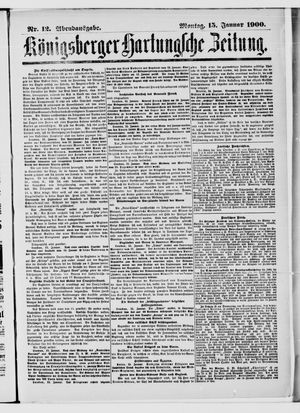 Königsberger Hartungsche Zeitung vom 15.01.1900