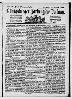 Königsberger Hartungsche Zeitung vom 17.01.1900