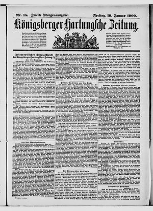Königsberger Hartungsche Zeitung vom 19.01.1900