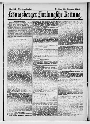Königsberger Hartungsche Zeitung vom 19.01.1900
