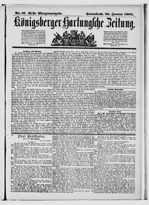 Königsberger Hartungsche Zeitung on Jan 20, 1900