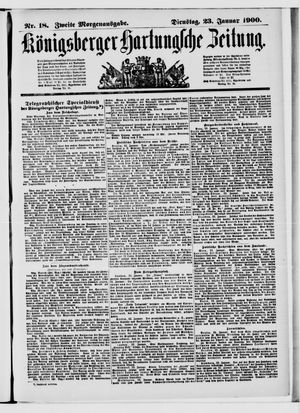 Königsberger Hartungsche Zeitung on Jan 23, 1900