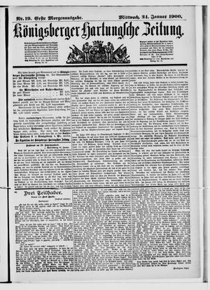Königsberger Hartungsche Zeitung on Jan 24, 1900