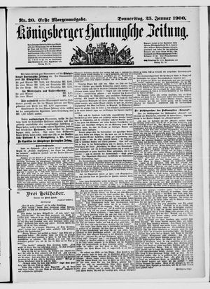 Königsberger Hartungsche Zeitung on Jan 25, 1900