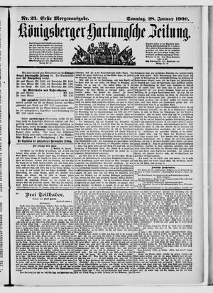 Königsberger Hartungsche Zeitung on Jan 28, 1900