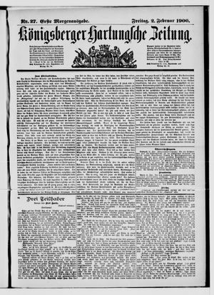 Königsberger Hartungsche Zeitung vom 02.02.1900