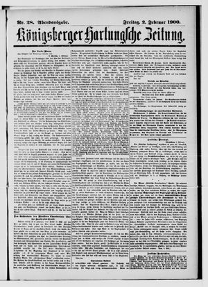 Königsberger Hartungsche Zeitung on Feb 2, 1900