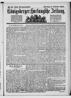 Königsberger Hartungsche Zeitung on Feb 11, 1900