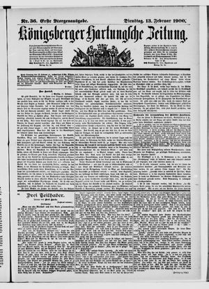 Königsberger Hartungsche Zeitung on Feb 13, 1900