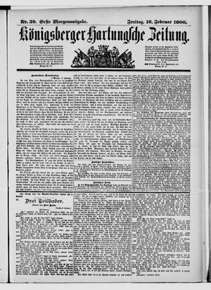 Königsberger Hartungsche Zeitung vom 16.02.1900