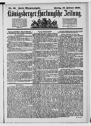 Königsberger Hartungsche Zeitung vom 16.02.1900