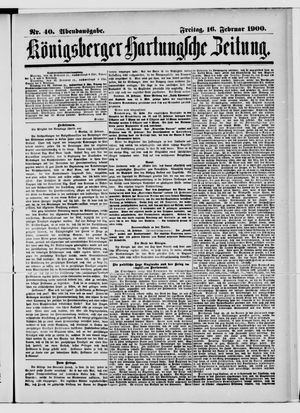 Königsberger Hartungsche Zeitung vom 16.02.1900