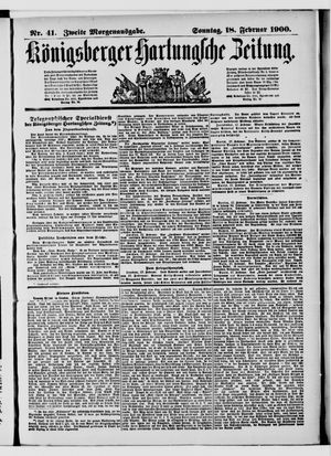 Königsberger Hartungsche Zeitung on Feb 18, 1900