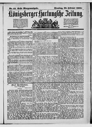 Königsberger Hartungsche Zeitung on Feb 20, 1900