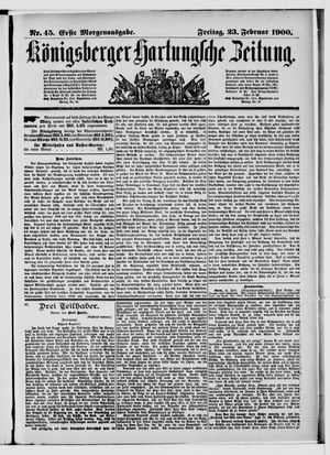 Königsberger Hartungsche Zeitung on Feb 23, 1900