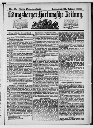 Königsberger Hartungsche Zeitung vom 24.02.1900
