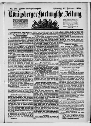 Königsberger Hartungsche Zeitung vom 27.02.1900
