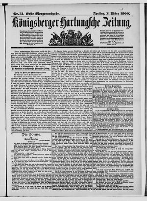 Königsberger Hartungsche Zeitung on Mar 2, 1900