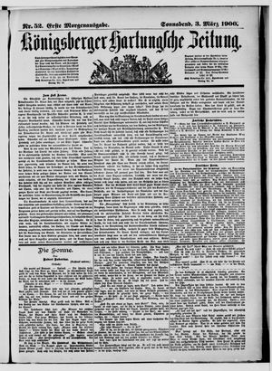Königsberger Hartungsche Zeitung on Mar 3, 1900
