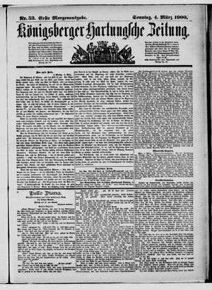 Königsberger Hartungsche Zeitung on Mar 4, 1900