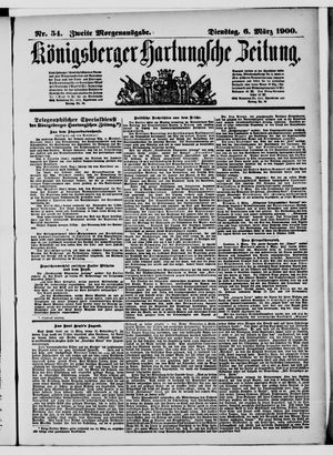 Königsberger Hartungsche Zeitung vom 06.03.1900