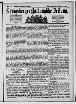 Königsberger Hartungsche Zeitung vom 07.03.1900