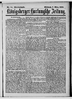 Königsberger Hartungsche Zeitung vom 07.03.1900