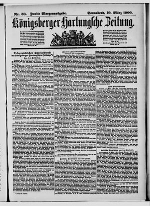 Königsberger Hartungsche Zeitung vom 10.03.1900