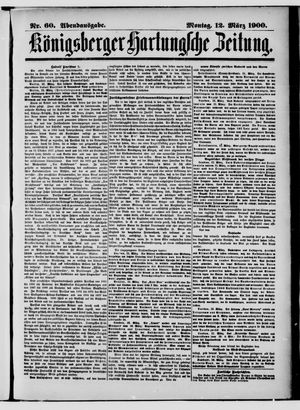 Königsberger Hartungsche Zeitung vom 12.03.1900