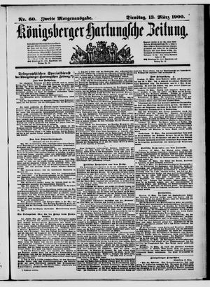 Königsberger Hartungsche Zeitung vom 13.03.1900