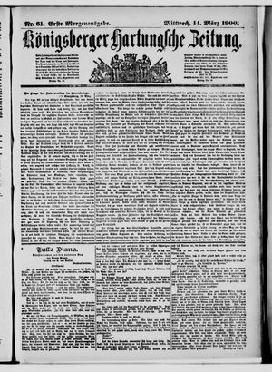 Königsberger Hartungsche Zeitung on Mar 14, 1900