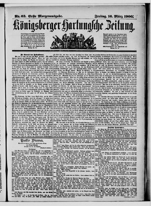 Königsberger Hartungsche Zeitung vom 16.03.1900