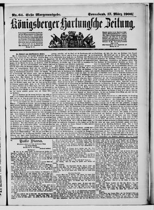 Königsberger Hartungsche Zeitung on Mar 17, 1900