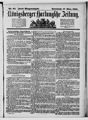 Königsberger Hartungsche Zeitung vom 17.03.1900