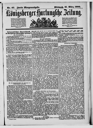 Königsberger Hartungsche Zeitung on Mar 21, 1900