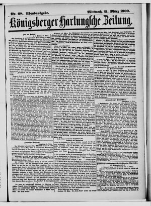 Königsberger Hartungsche Zeitung on Mar 21, 1900