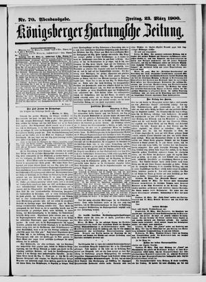 Königsberger Hartungsche Zeitung vom 23.03.1900