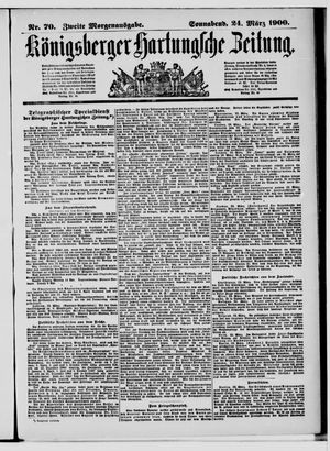 Königsberger Hartungsche Zeitung vom 24.03.1900